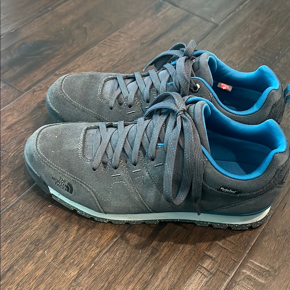 The North Face Gray and Blue Sneakers 9.5 EUC
